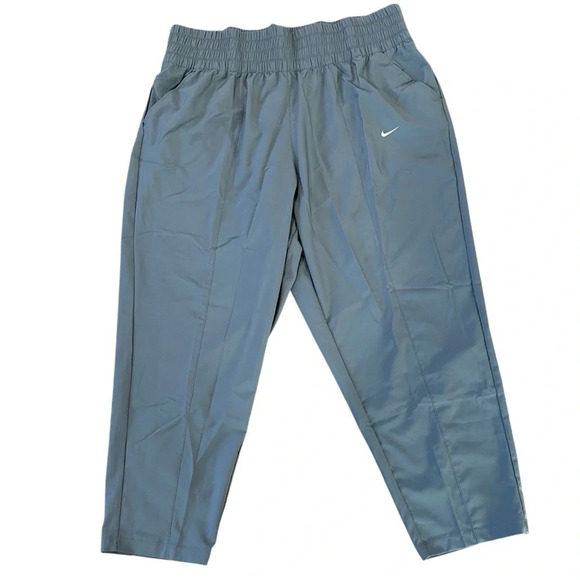 Nike Dri-Fit Training Women’s Gray Mid-Rise Running Athletic Trousers Sz 2X NWT